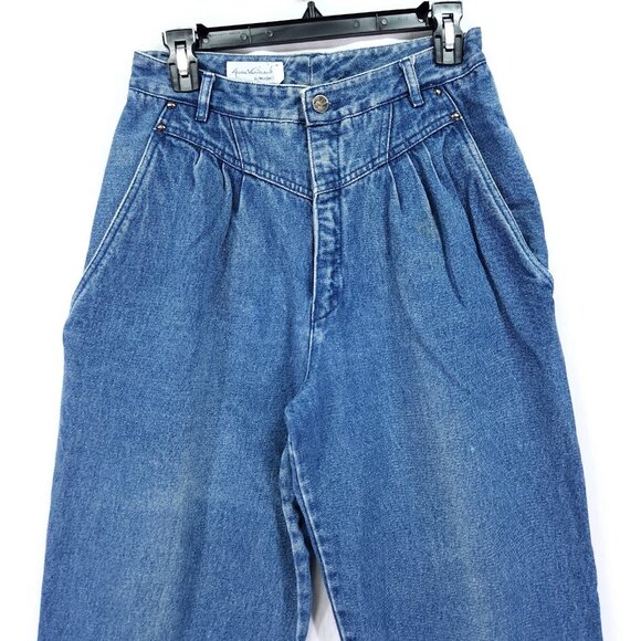 Vintage Gloria Vanderbilt by Murjani Jeans Size 12 High Pleated Straight Leg - Picture 10 of 14